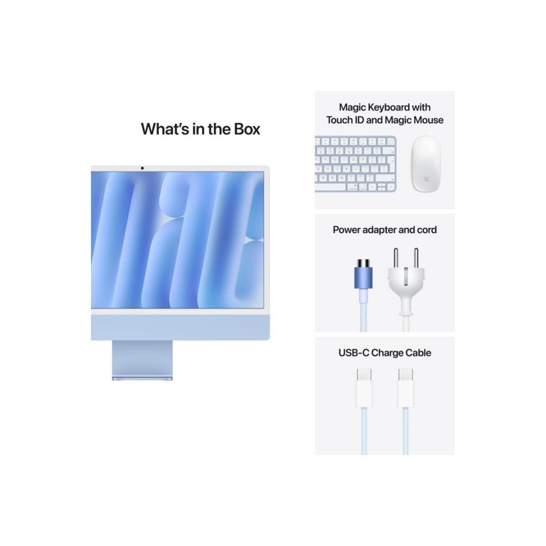 Apple iMac 24" M4 16GB/512GB Blue - Display Retina 4.5K - imagine 5