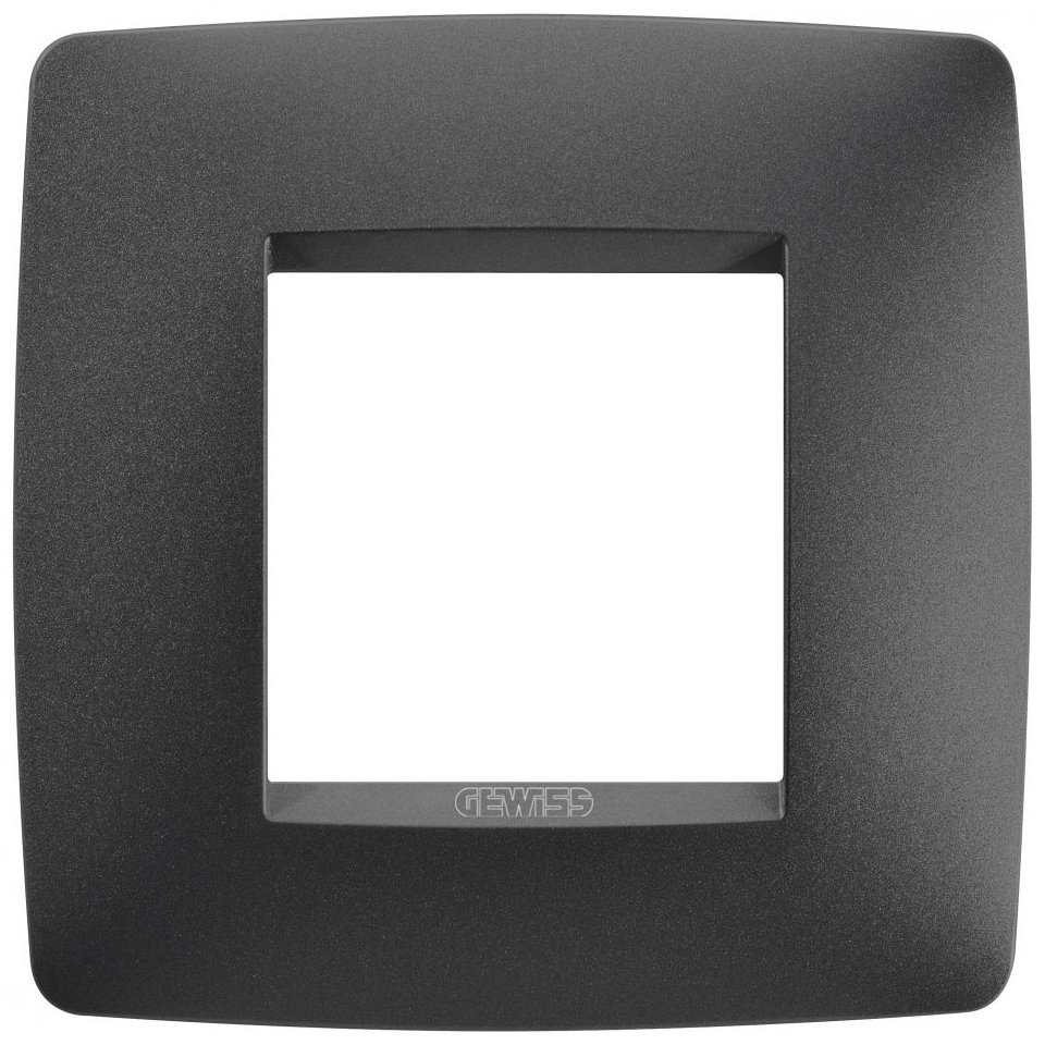 Rama 2 Module Gewiss Chorus One Negru Satinat