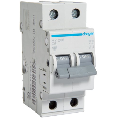 Siguranta automata Hager 2P 6A C