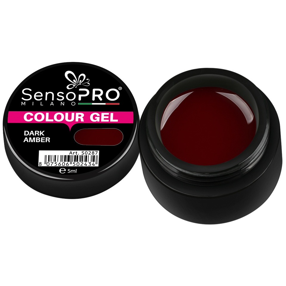 Gel UV Colorat Dark Amber 5ml SensoPRO Milano