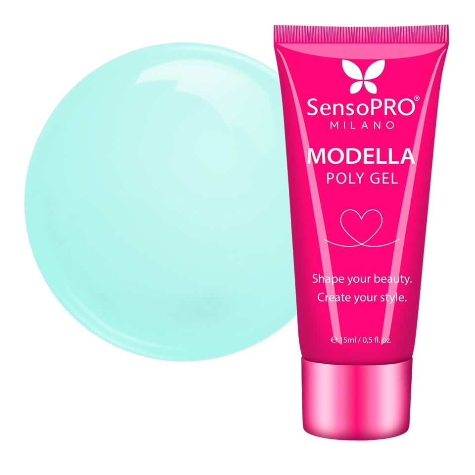 Polygel MODELLA SensoPRO Milano - Soft Mint, 15ml