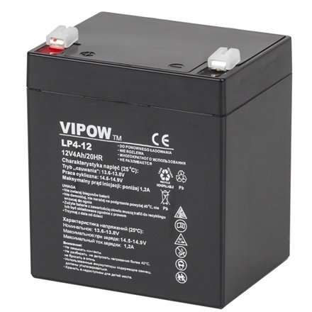 Acumulator Stationar Vipow AGM VRLA 12V 4Ah BAT0210