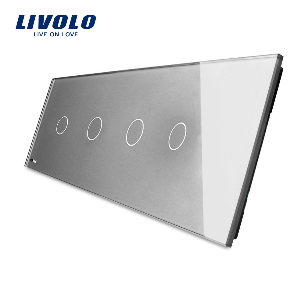 Panou 4 intrerupatoare Livolo Touch Sticla - imagine 6