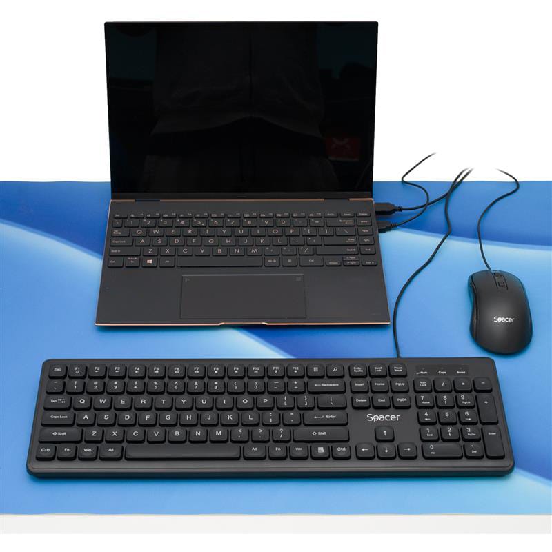 Tastatura SPACER Low Profile USB 104 Taste Silențioasă - imagine 6