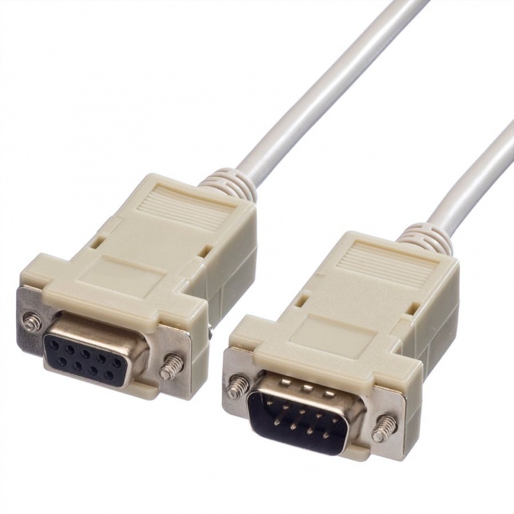 Cablu Prelungitor Serial RS232 DB9 1.8m Value