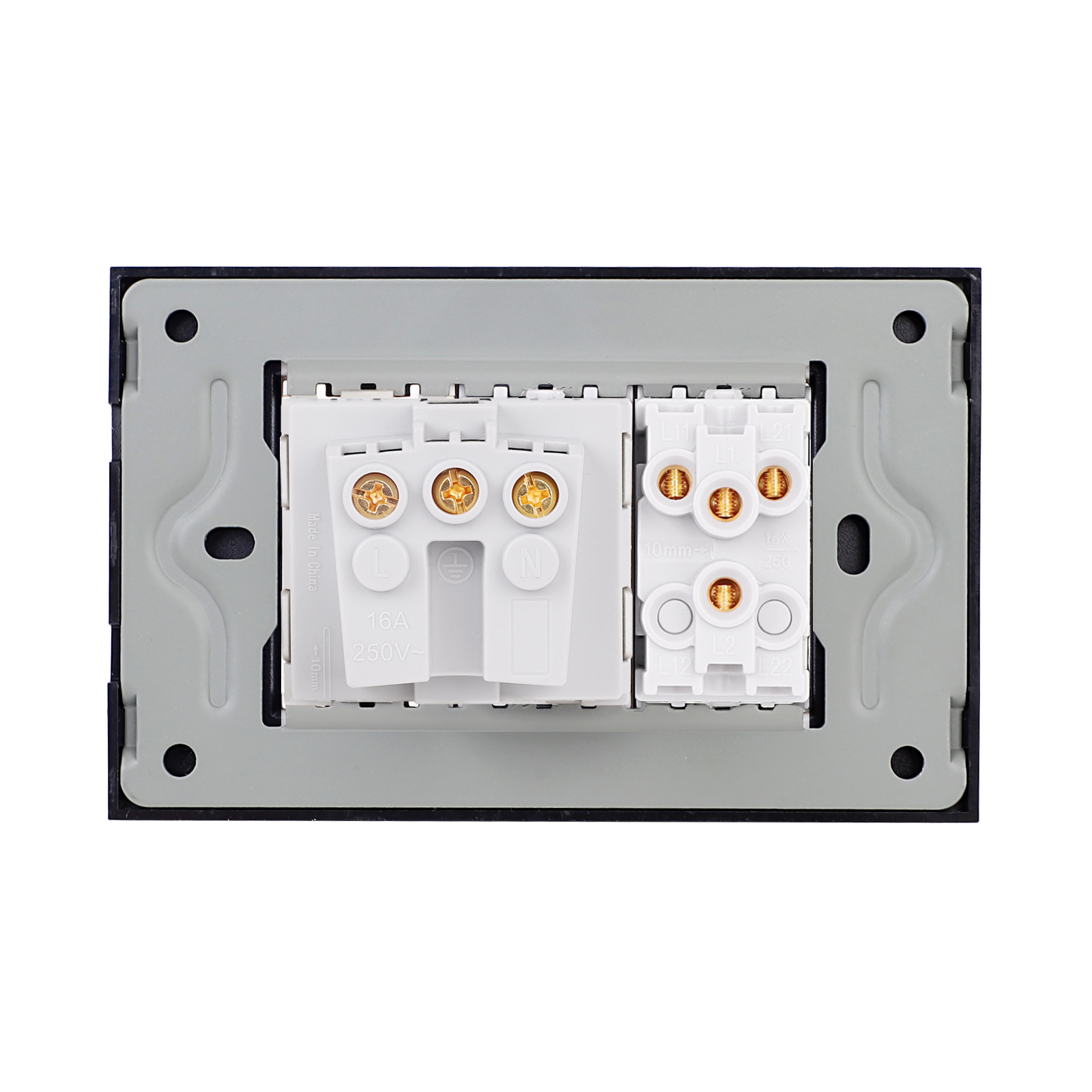 Intrerupator Dublu + Priza Sticla Luxion - imagine 8