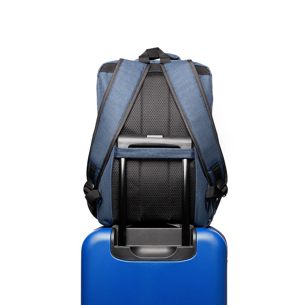 Rucsac SPACER New York Blue 17" Waterproof - Calatorii - imagine 4