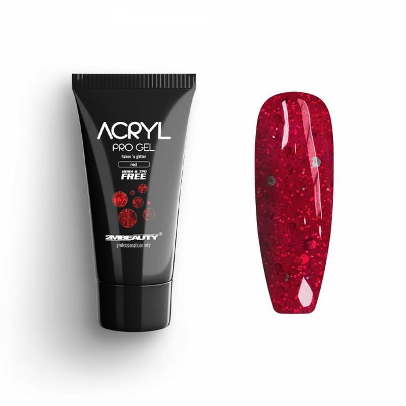 Acryl Pro Gel 2M Red Hema Free - PolyGel
