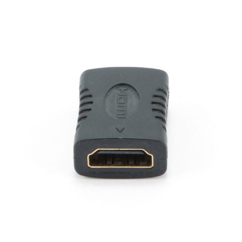 Adaptor HDMI Gembird Mascul-Mascul, Conectori Auriti, Negru - imagine 3