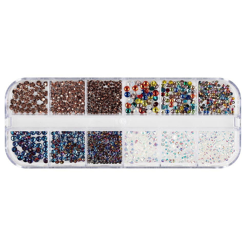 Strasuri Unghii LUXORISE Party Crystals - 12 Modele