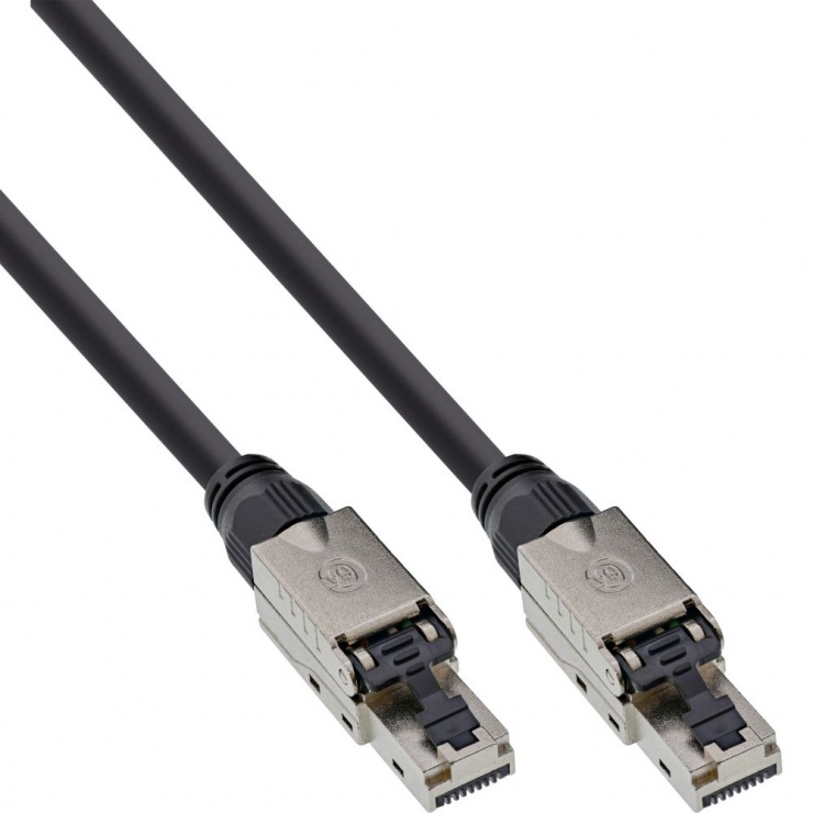 Cablu RJ45 Cat.6A UTP 20m InLine Negru HDBaseT