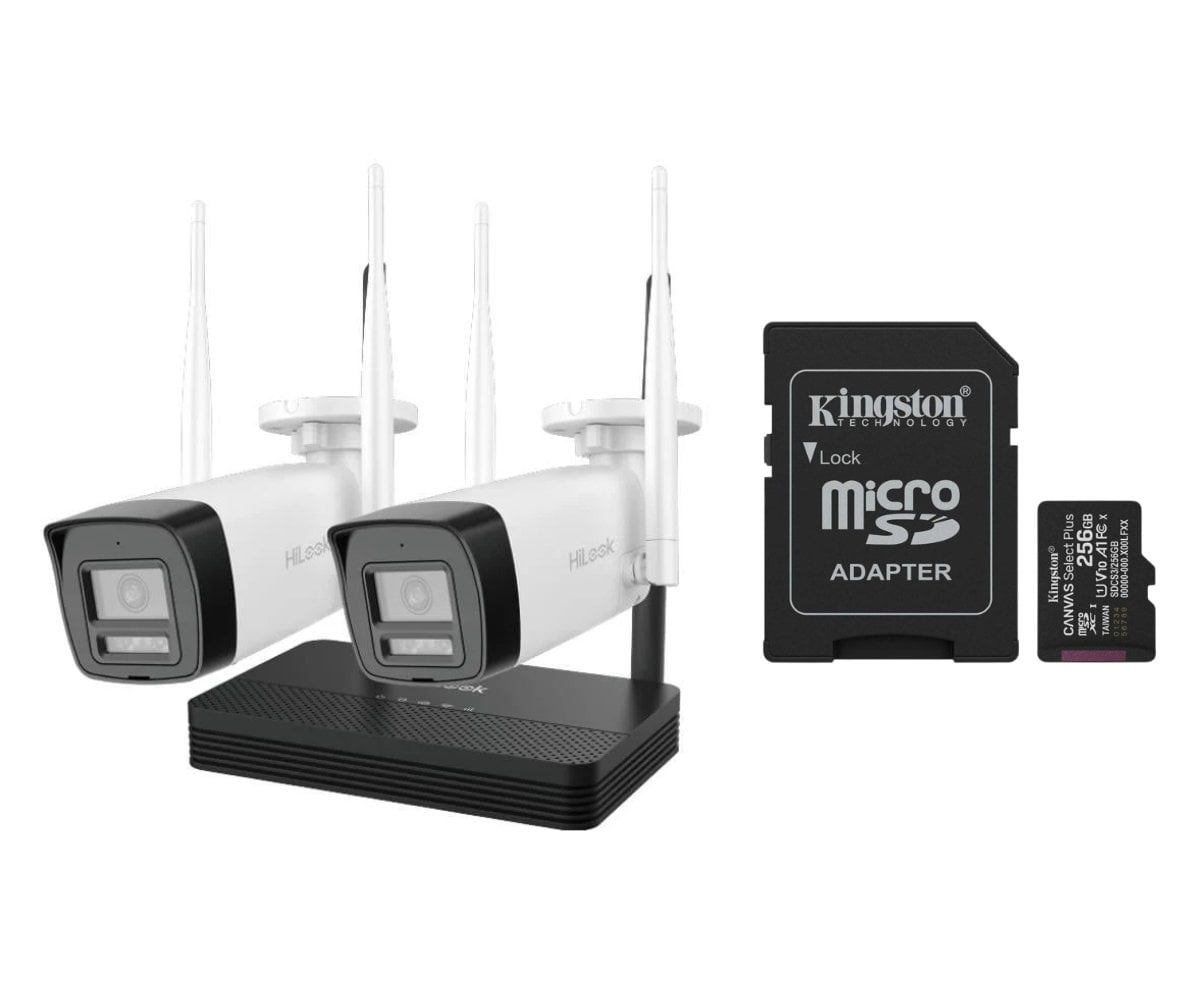 Kit Wireless Hikvision 2 Camere 4MP Audio
