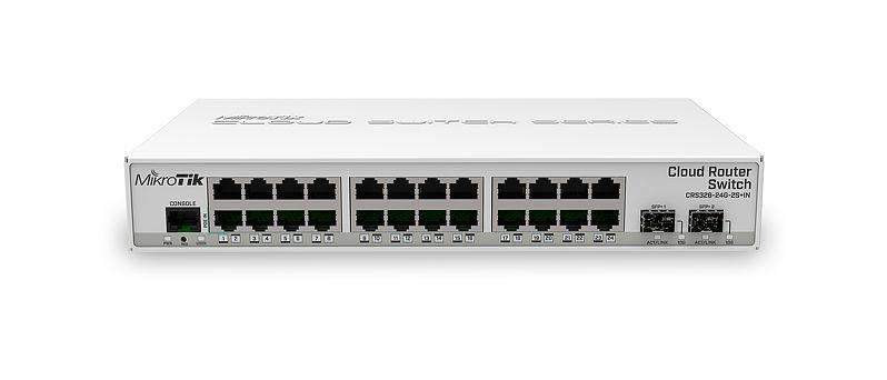 Switch Mikrotik CRS326-24G-2S+IN - 24 Porturi Gigabit Managed