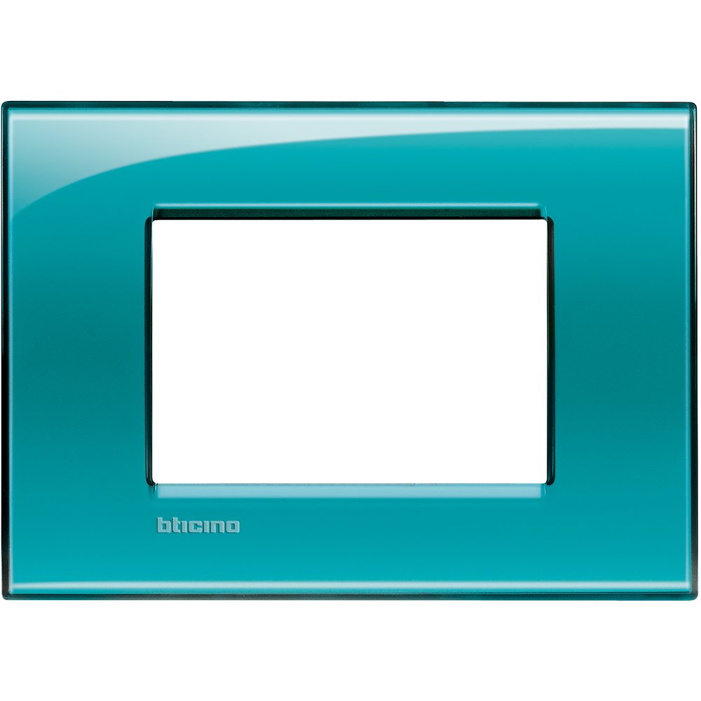Rama ornament 3 module Bticino Living Light, verde