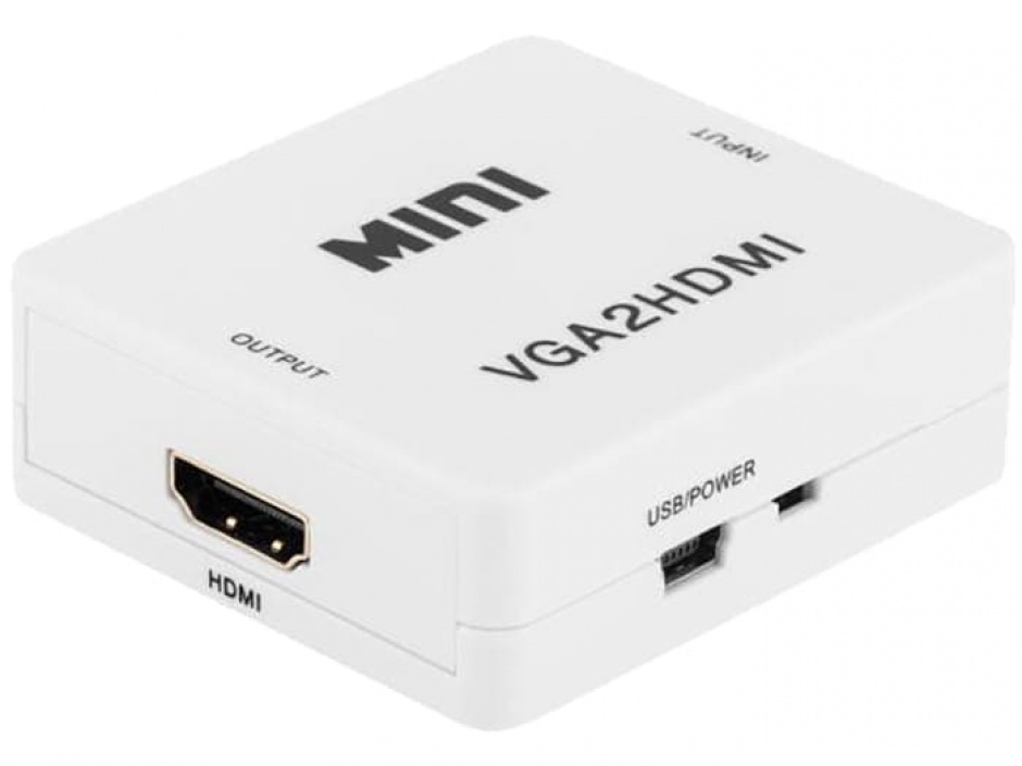 Convertor VGA la HDMI cu Audio OEM