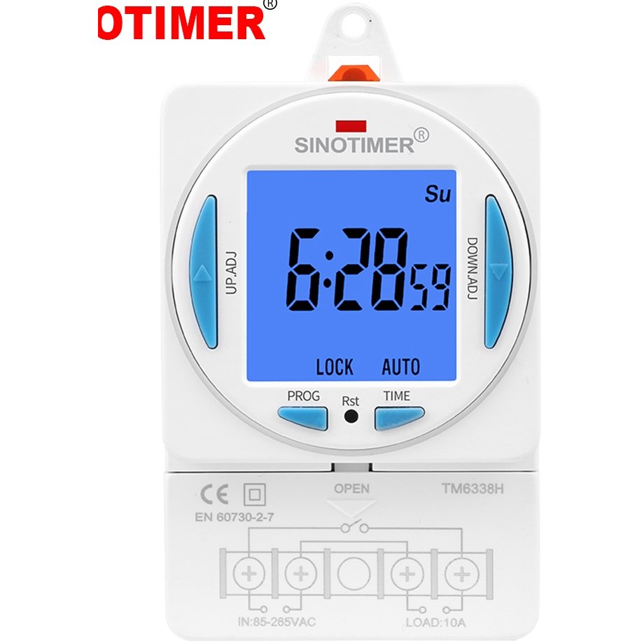 Releu Digital Sinotimer TM6338H2-30D, 10A