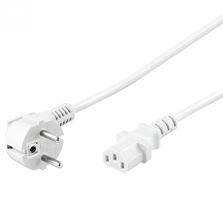 Cablu alimentare PC 0.5m Alb, kpsp05w OEM
