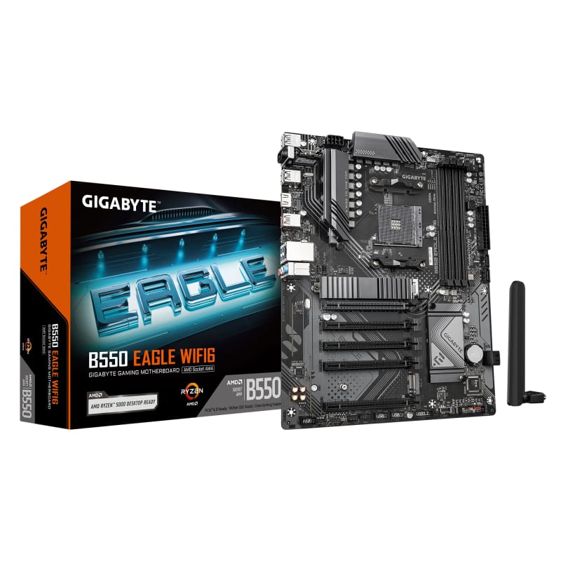 Placă de bază Gigabyte B550 EAGLE WIFI6 AM4 - WiFi 6 și PCIe 4.0 - imagine 2