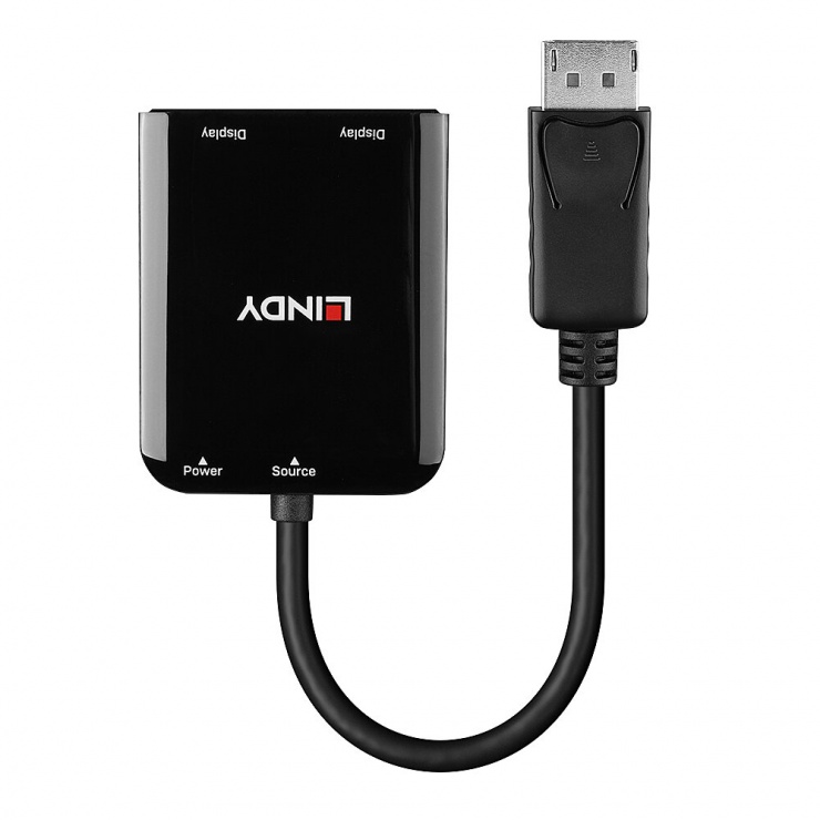 Multiplicator DP la 2 HDMI 4K, Lindy MST