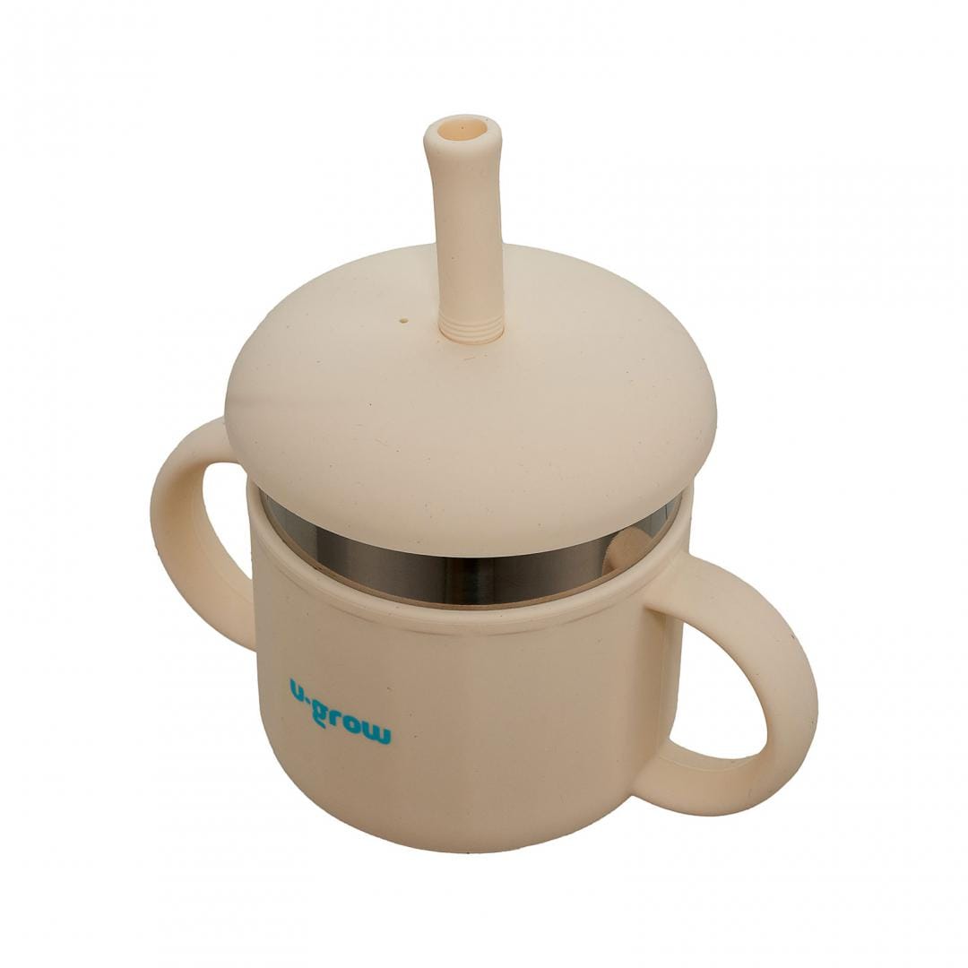 Cana Copii U-GROW cu Pai 220ml - Silicon si Inox - imagine 7