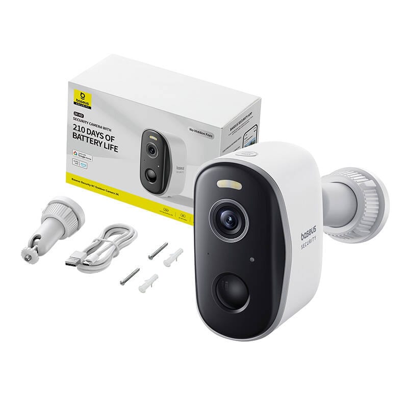 Cameră Exterior Baseus N1 Alb, 2K, 210 Zile - imagine 12