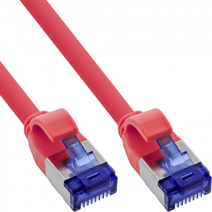 Cablu Patch InLine Cat.6A S/FTP 0.3m Rosu, LSOH