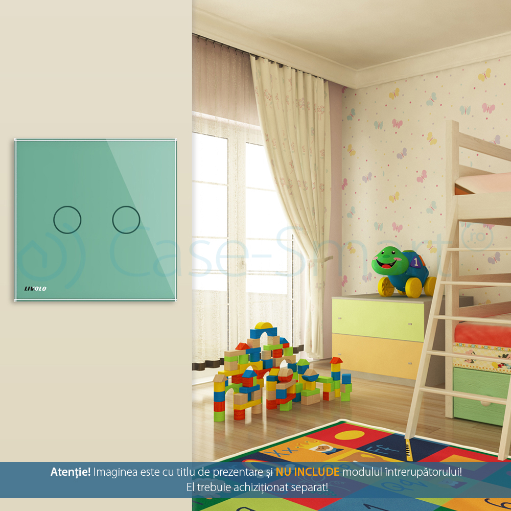 Întrerupator Dublu Touch Livolo din Sticlă - imagine 13