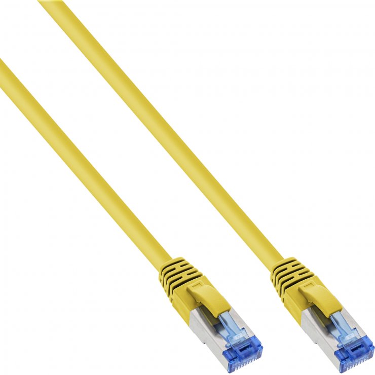Cablu Patch Cord InLine Cat.6A S/FTP 0.25m Galben
