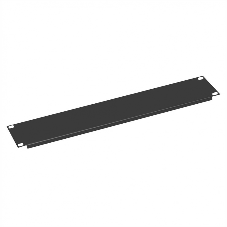 Panou Masca 19" 2U Negru RAL9005 Value