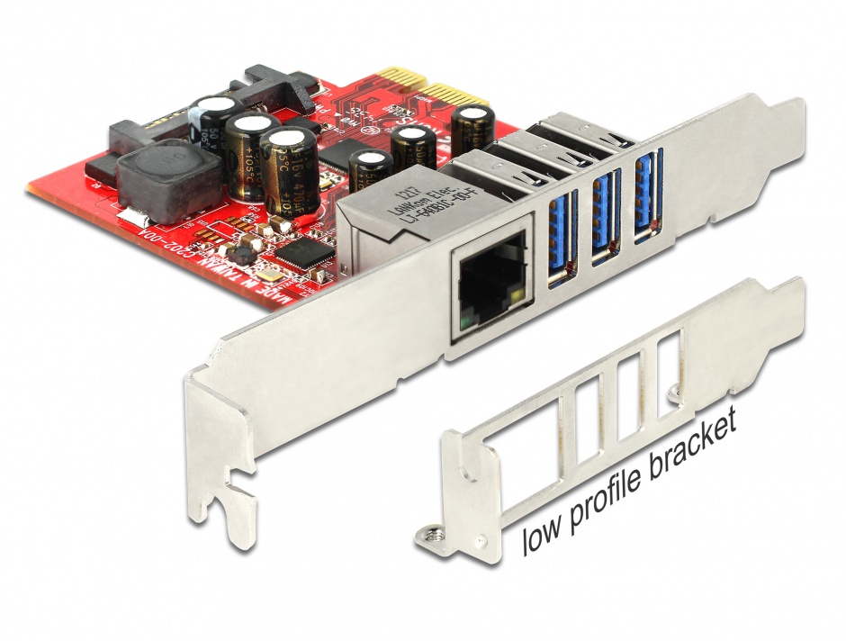 Delock 89382 PCIe USB 3.0 + LAN