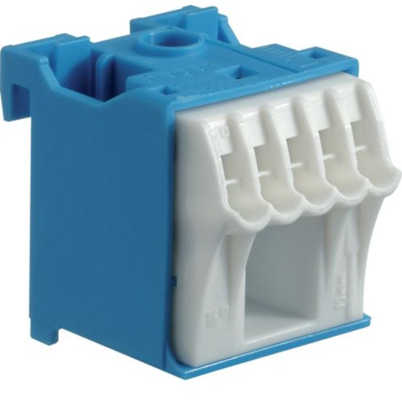 Bornieră de nul Hager KN06N, 6 borne Quick Connect