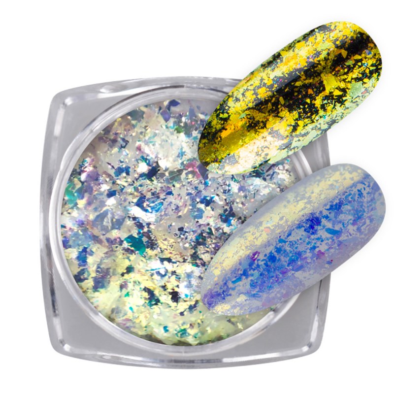 Crystal Flakes 2M Gold | Nailshop Manichiură Strălucitoare