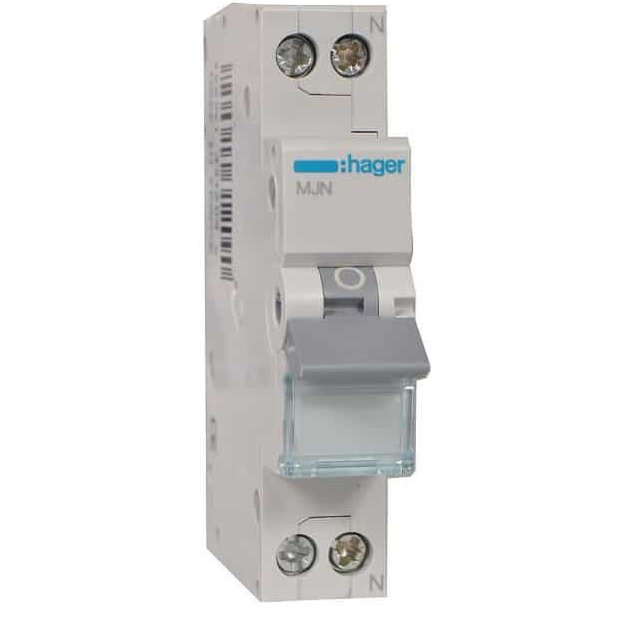 Siguranta automata Hager 1P+N 40A, C, 4.5kA