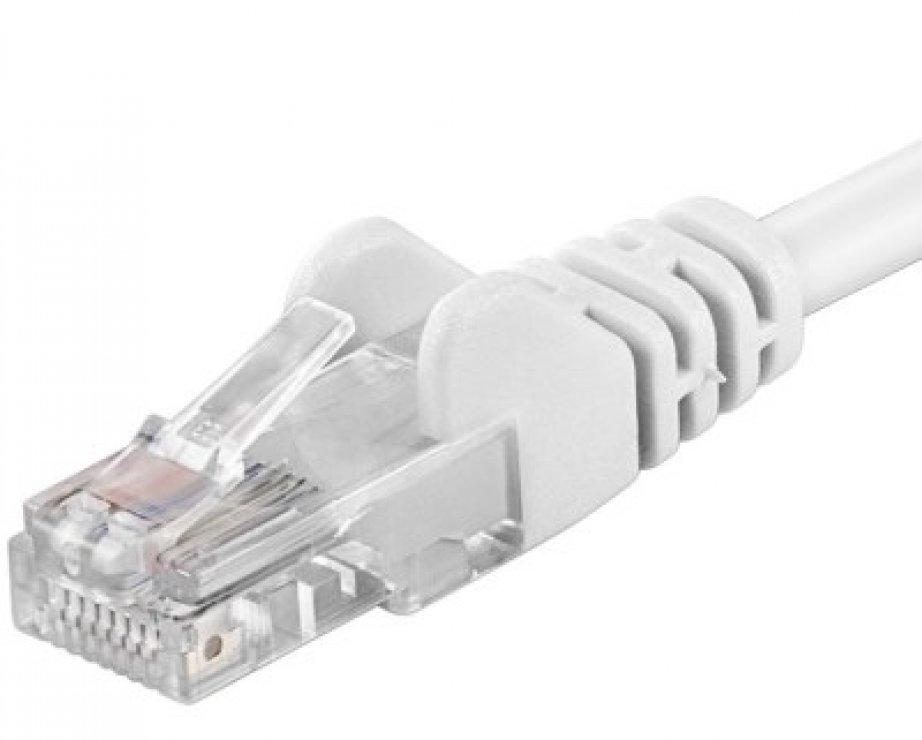 Cablu UTP Cat 5E 0.25m Alb OEM