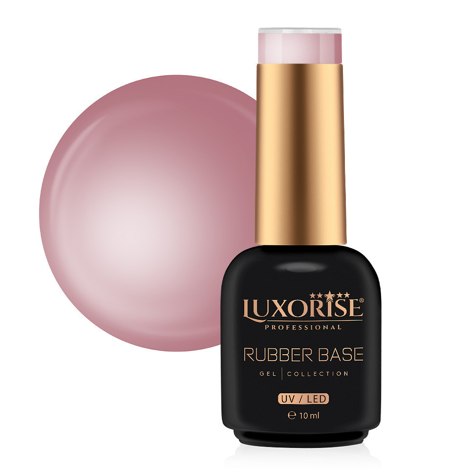 Rubber Base Luxorise Burgundy Rust 10ml | Bază Ultra-Flexibilă - imagine 1