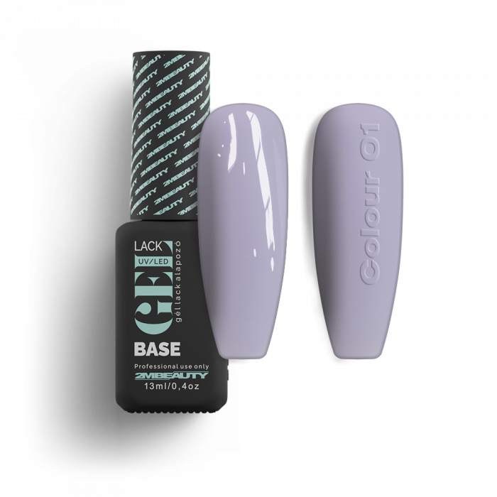 Ojă 2 în 1 GELlack 2M Rubber Base Colour Nr. 01 Nailshop