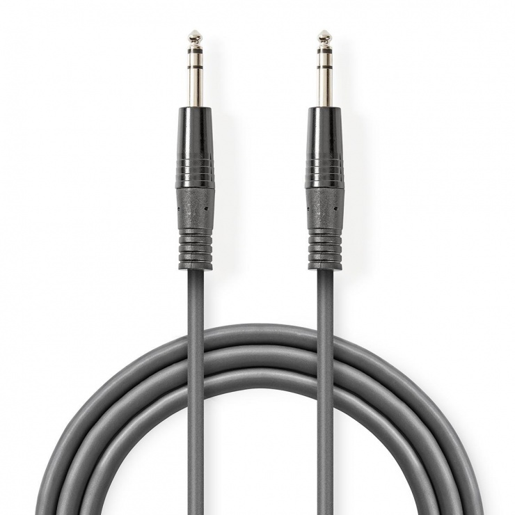 Cablu Audio Jack 6.35mm Nedis T-T 3m Gri