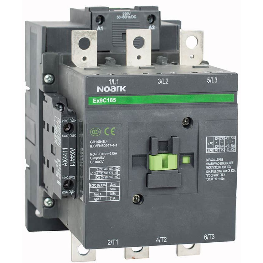 Contactor Noark 185A 2ND+2NI, 230V