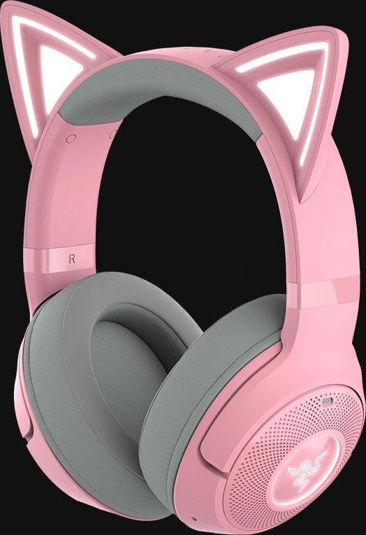 Casti Gaming Razer Kraken Kitty V2 Bluetooth Quartz Edition - imagine 2