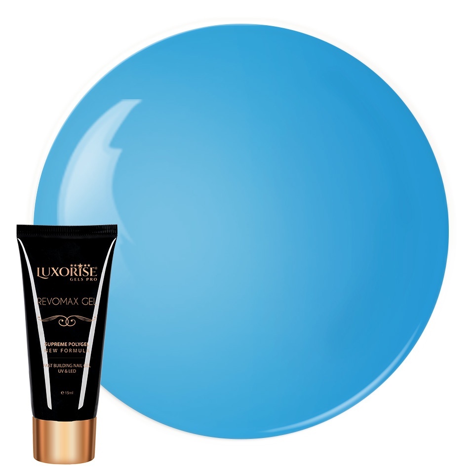Polygel REVOMAX Neon Light Blue 15ml Luxorise