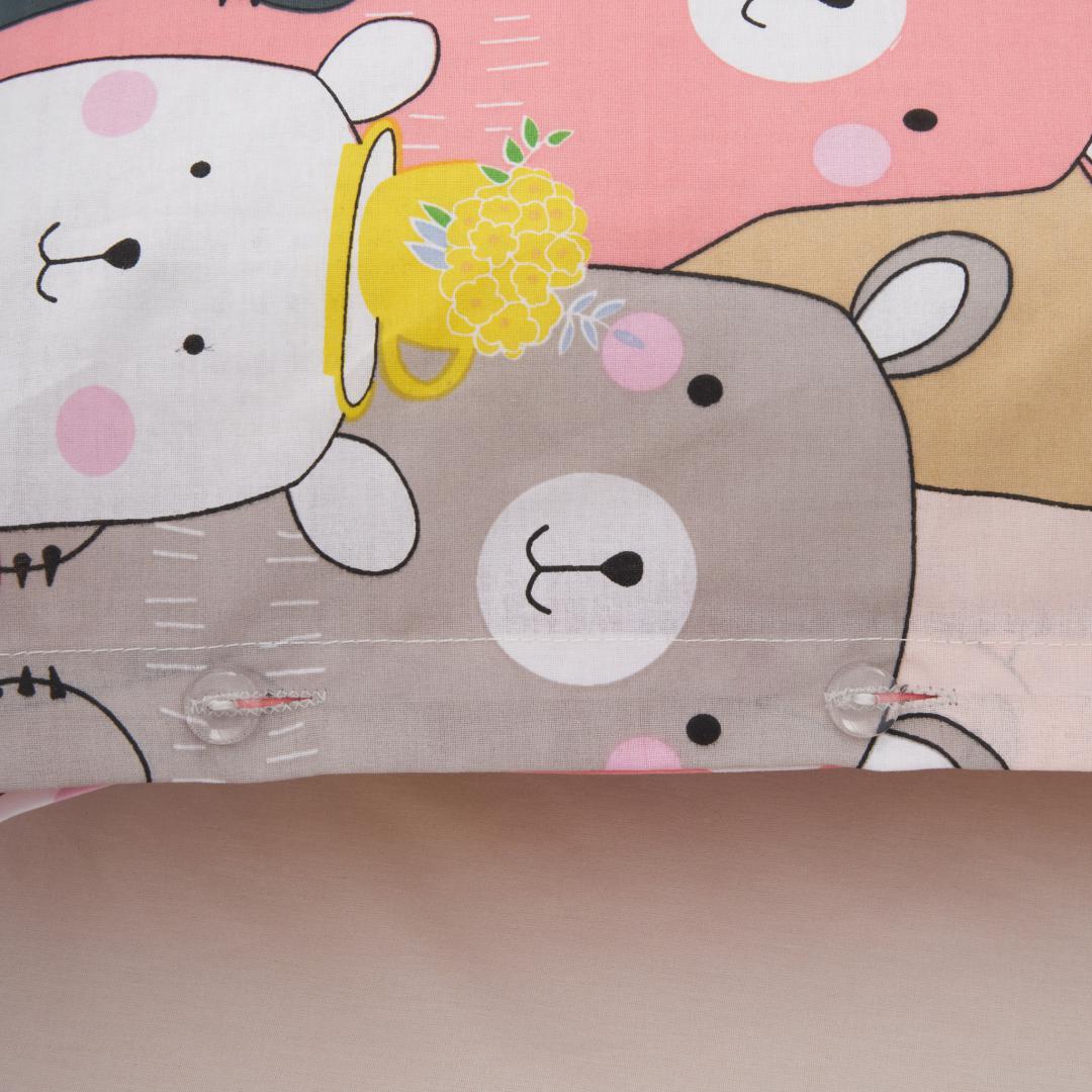 Set Lenjerie Pat Single Bumbac Animals | Generic - imagine 4