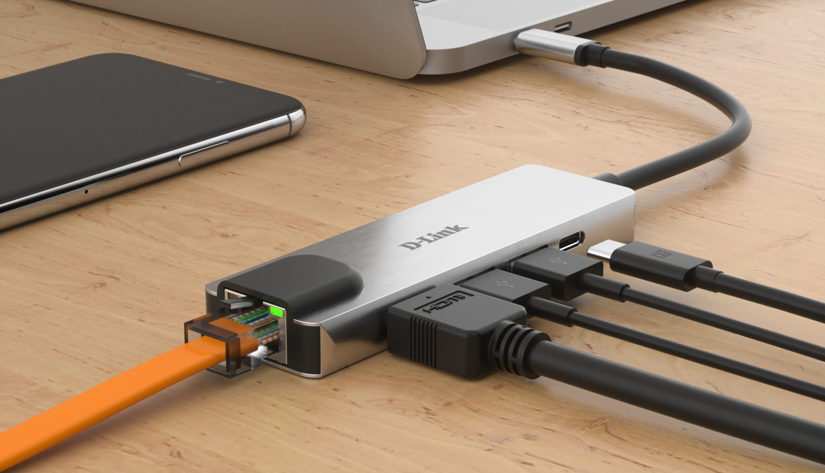 Hub USB-C D-Link DUB-M520 5-in-1, HDMI 4K, PD 60W - imagine 4