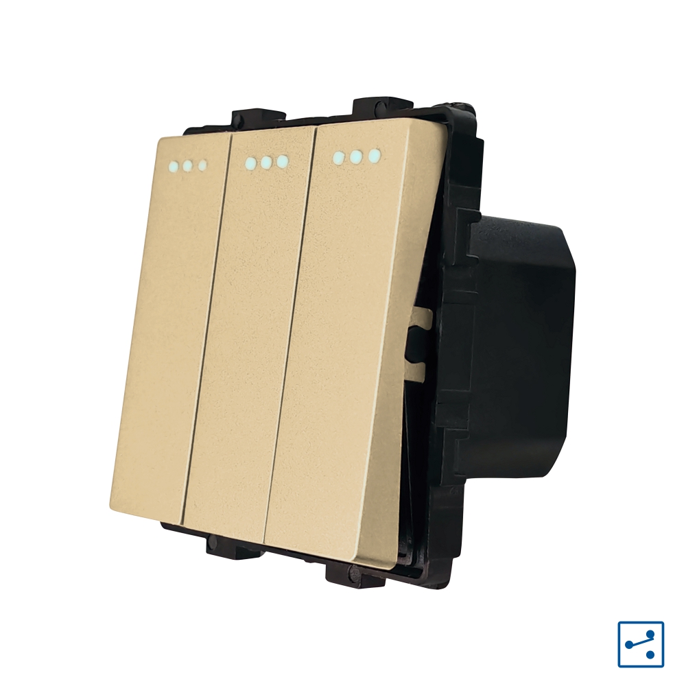 Modul Intrerupator Triplu Cap Scara Mecanic LUXION - imagine 9