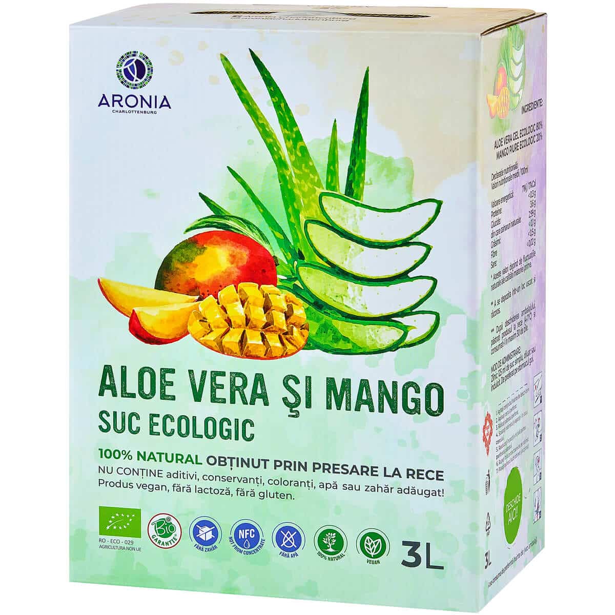 Suc Aloe Vera și Mango 3L ECO Aronia