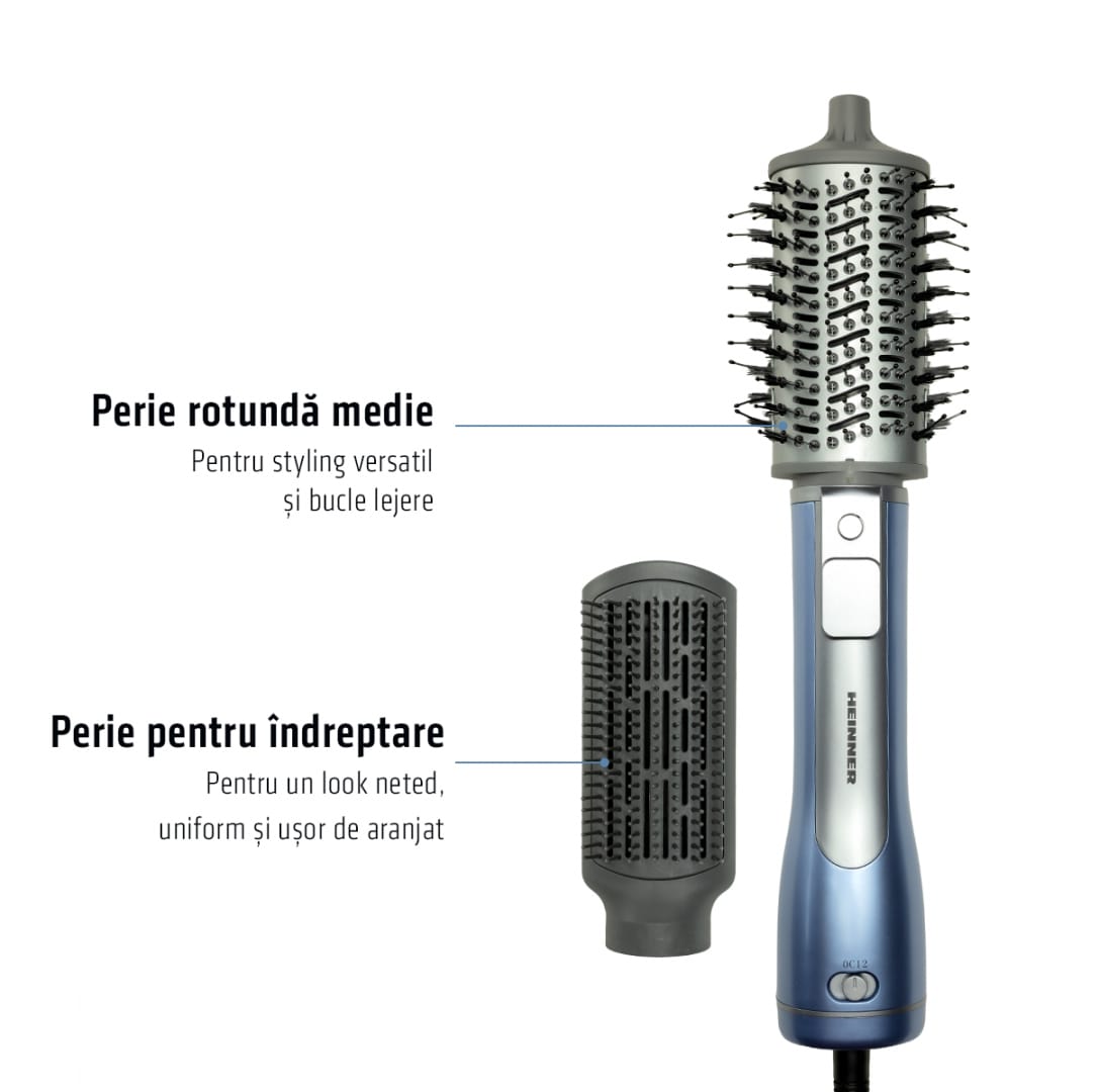 Perie cu Aer Cald Heinner HAB-R12DC-BL2, 1200W, Ionizare - imagine 6