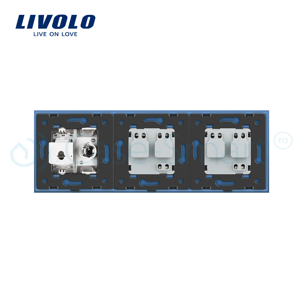 Priza Tripla Livolo Sticla: TV, Internet, 2xSchuko - imagine 17