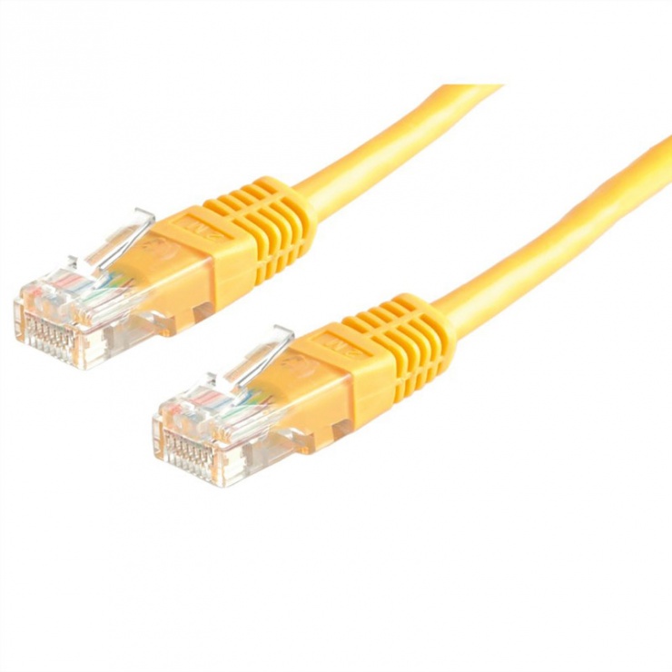 Cablu Retea Mycon UTP Cat.6 0.5m Galben