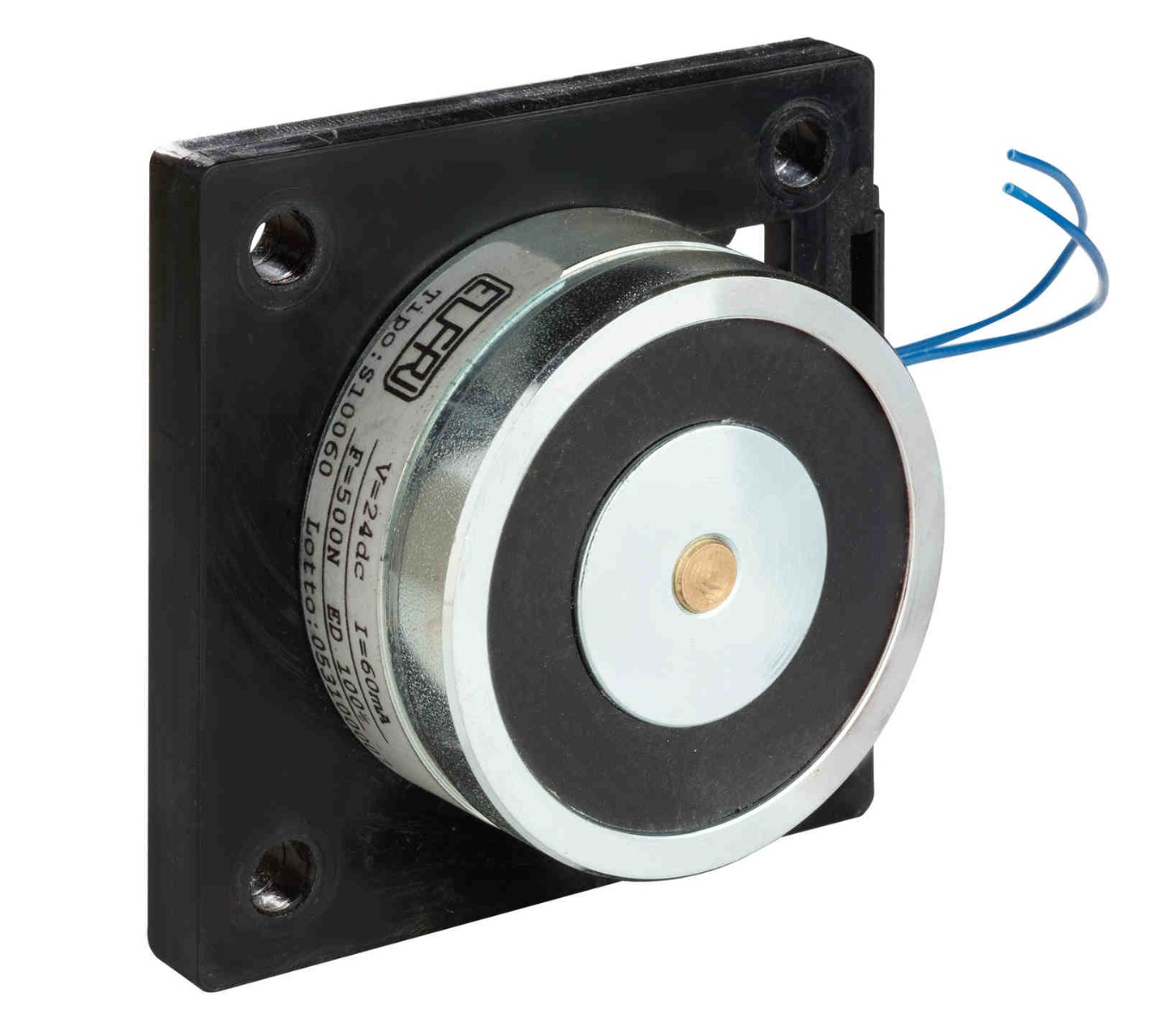 Electromagnet Elfri S10060_02, 500N, 24VDC, uși antifoc