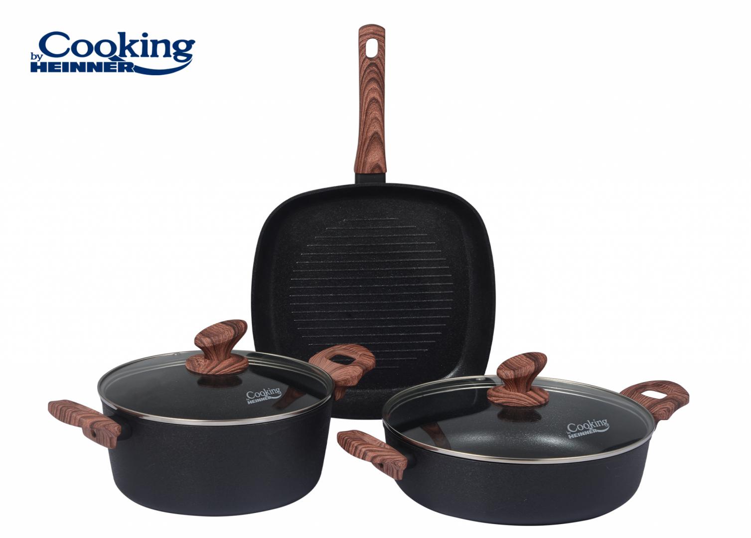 Set Gatit Heinner Malta 5 Piese Aluminiu Forjat