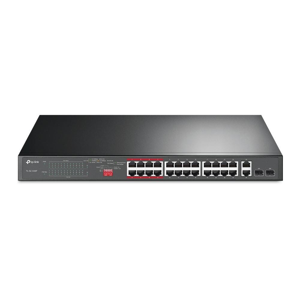 Switch TP-Link TL-SL1226P 24-Port PoE+ 250W Rețea Profesională - imagine 2